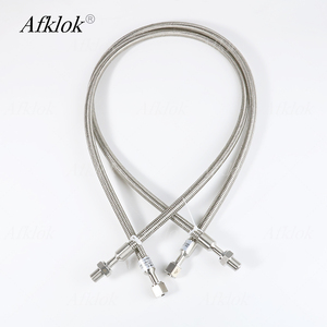 1 mét kim loại bện Ống 230 thanh thép không gỉ 316 Cổng kết nối 1/4 NPT m đến 1/8 NPT F - Product Image 1