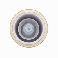 Flacon pompe sans air de luxe 10ml 15ml 20ml 30ml, doré ou argenté électroplaqué, pour lotion cosmétique et sérum de soin