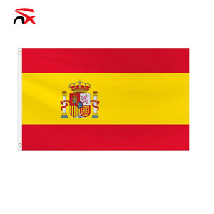 Impresión <span class=keywords><strong>de</strong></span> pantalla <span class=keywords><strong>de</strong></span> seda 100% poliéster para exteriores, Bandera <span class=keywords><strong>de</strong></span> alta calidad para países, <span class=keywords><strong>España</strong></span>, precio más barato, venta al por mayor, 3x5 pies - Product Image 1