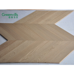 Boum! Usine chinoise Plancher d'ingénierie écologique Parquet en bois <span class=keywords><strong>Disu</strong></span> couleur grise 100% plancher en bois véritable chevron - Product Image 2