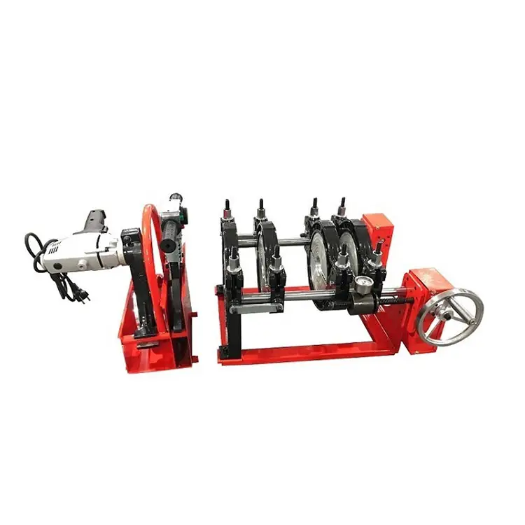 PFW250-4C hydraulic welding machine hdpe screw manual 4 Clamps PE Manual Butt Fusion Thermofusion Welding Machine Price
