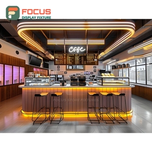 Exhibidor de Café Profesional de Múltiples Niveles, Estante de Exhibición de Tazas para Minoristas, Exhibidor de Productos con Respaldo de Listones de Madera - Product Image 6