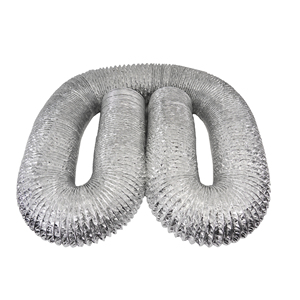 Tuyau composite en aluminium et tissu de fibre de verre <span class=keywords><strong>Conduit</strong></span> flexible de ventilation d'échappement pour <span class=keywords><strong>conduit</strong></span> flexible <span class=keywords><strong>isolé</strong></span> HVAC - Product Image 2