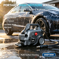 Nettoyeur haute pression électrique portable 80-120 bars, nettoyeur haute pression domestique pour voiture, patio, jardin, personnalisation OEM possible