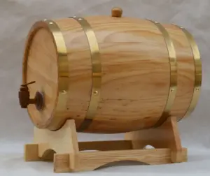 Cask di invecchiamento in rovere con staffa botte di whisky in legno botte di vino in rovere americano