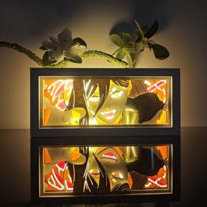 Lámpara de Papel 3D de <span class=keywords><strong>Chainsaw</strong></span> <span class=keywords><strong>Man</strong></span> Power Anime, Diseño de Grabado Láser, Envío Rápido desde Almacén en EE. UU. - Product Image 2