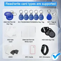 Lecteur de cartes intelligent X7, copieur de clés RFID, duplicateur de jetons IC/ID, graveur de badges 125Khz, programmeur d'étiquettes NFC 13.56Mhz T5577 (version continentale)