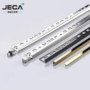 Foshan Supplier JECA Custom Stainless Steel Extrusion Profile Angle Edge Corner Bead SS304 Corner Trim