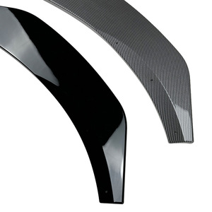 Mercedes-Benz CLA-Class Front Splitter Carbon Fiber Texture Piano Black 2016-2019 ABS Body Kit - Product Image 5