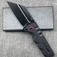 Couteau pliant d'extérieur en acier D2 transfrontalier - Haute dureté, tranchant, portable, petit, sans manche
