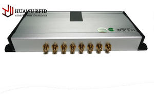 HUAWU 수동 860-960mhz 네 안테나 포트 8 채널 창고 관리 장거리 UHF <span class=keywords><strong>RFID</strong></span> 리더 - Product Image 4