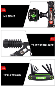 Lwano bắn cung chuyên nghiệp săn bắn 70lbs Pro hợp chất cung người lớn Composite pully cung và mũi tên thiết bị thiết lập cho tay phải - Product Image 6