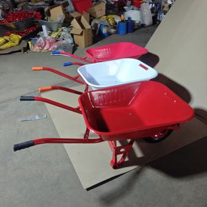 <span class=keywords><strong>Carretilla</strong></span> manual metálica con <span class=keywords><strong>rueda</strong></span> sólida, garantía de 1 año, fácil montaje, bandeja de alta resistencia - Product Image 3