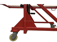 Chariot de transport inclinable Stoneplus en acier robuste et pratique avec longueur réglable pour la manutention de dalles