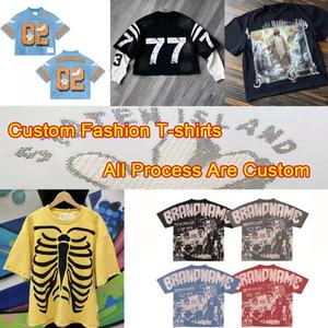 Camiseta Personalizada Ramax 100% Algodón, Impresión de Logotipo DTG, Estilo Vintage, Lavado Ácido, Corte Recto, Impresión Gráfica - Product Image 4