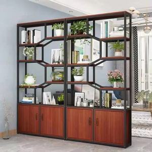 Smeedijzeren Scherm Commerciële Kantoor Scheidingskast Opbergrek Industriële Stijl Woonkamer Hal Vitrinekast - Product Image 3