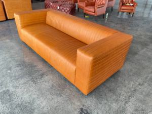 Set moderno divano per il tempo libero seduta esterna minimalista mobili da salotto in pelle di grandi dimensioni - Product Image 3