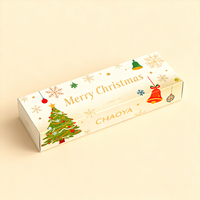 Caja de Regalo de Lujo con Tapa Impresa Personalizada, con Cartón Grueso y Superficie Laminada para Empaque de Productos Navideños Premium