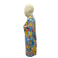 Costume de disco des années 70 pour femme, style hippie psychédélique, vintage floral, à manches longues, pour Halloween, carnaval, scène de danse, fête, costumes d'inspiration est-asiatique