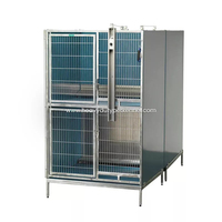 Cage pour chien en métal antirouille, grande cage extérieure pour chien, cage robuste pour animaux de compagnie, pour jardin