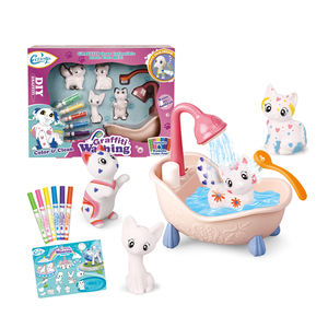 Educatief Schilderij Tekenen Speelgoed Cartoon Graffiti Katten Bad Krabbels Doen Alsof Spelen Bad Speelgoed Voor Kinderen - Product Image 1