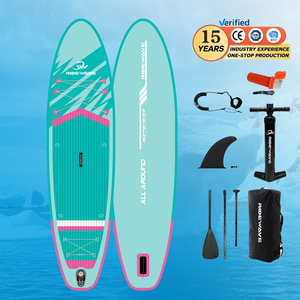 Ridewave Vente en gros Planche de <span class=keywords><strong>paddle</strong></span> <span class=keywords><strong>gonflable</strong></span> tout-terrain portable de 10'6\" à double couche de 6 pouces d'épaisseur Meilleure valeur pour le tourisme - Product Image 1