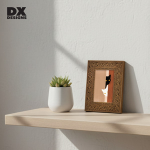 5 "x 7"/6 "x 8" cổ điển khắc rắn khung ảnh bằng gỗ, phong cách dân gian 3D trang trí hoa, nghệ thuật bàn trang trí nội thất khung (kích thước tùy chỉnh) - Product Image 6