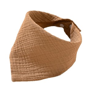 Bavoir triangulaire en gaze à quatre couches, bavoir en pur coton pour bébé, couleur unie, pour nourrissons et tout-petits de 1 à 3 ans - Product Image 4