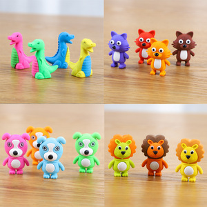 Custom Cute Animal Shape Eraser Dog 3D <b>Pencil</b> Eraser Promotional <b>School</b> Gift Mini Rubber Eraser - Product Image 6