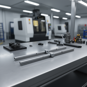 Kit de rail linéaire D0100XU4ZRG 2000 mm, 2 axes avec 4 blocs de glissière à roulement pour machines industrielles - Product Image 2