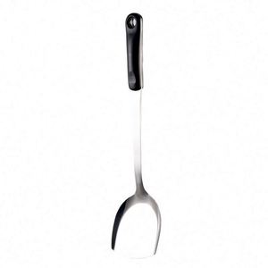 Wholesale Price Kitchen Utensil Stainless Steel Soup Ladle and Spatula Set With Plastic Handle for Home Restaurant Hotel Cooking - Product Image 4