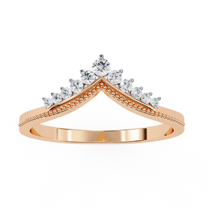 Anillo de Diamantes en Oro Rosa Premium para Mujer, Estilo Moderno, Acabado Pulido, Joyería para Uso Diario - Product Image 2