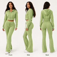 Ensembles d'été pour femmes, couleur personnalisée, sweat-shirts à manches longues, chemisier enveloppant et pantalon large, ensembles décontractés en lin pour femme, 2 pièces