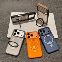 Funda Magnética Transparente Mate para Carga Inalámbrica Compatible con iPhone 17 Pro, Funda con Anillo Magnético para iPhone 17 Pro Max