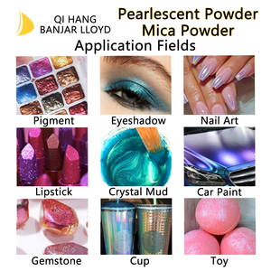 Poudre de pigment de mica muscovite naturelle chatoyante colorée en gros, pigment métallique nacré pour cosmétiques, artisanat en résine, TH 1 kg par sac - Product Image 5
