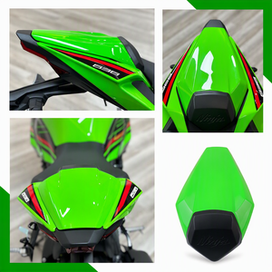 Carenado Trasero de Asiento (Hump Seat Cowl) para <span class=keywords><strong>Kawasaki</strong></span> <span class=keywords><strong>ZX</strong></span>-6R 636 Ninja 2019-2025, Cubierta de Asiento de Pasajero ABS, Cubierta de Asiento Individual, Negro Mate Verde - Product Image 6
