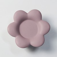 Support de bougie en céramique style nordique, motif floral pastel, petit ornement de bureau pour chambre, salon, bureau, présentoir d'étagère, idéal pour les fêtes