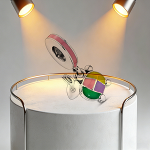 Abalorios DIY de Plata <span class=keywords><strong>S925</strong></span> con logo Fitr <span class=keywords><strong>Ale</strong></span>, Rueda de la Fortuna Arcoíris, Globo Aerostático Arcoíris Colorido y Casa Voladora, estilo Viajes - Product Image 6