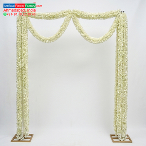 Artificial <b>White</b> <b>Hanging</b> Amaranthus Garland Decorative Floral Vine String for Wedding Backdrop Home Event Decoration - Product Image 5