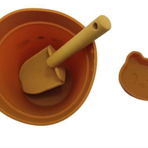 2023 Wholesale Eco Friendly Seaside Summer Kids Play Baby Silicone Beach Bucket Sand Toys <b>Set</b> - Product Image 5