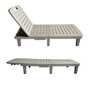 Tumbona para exteriores con respaldo ajustable en 5 posiciones, impermeable, reclinable, para piscina o terraza, diseño duradero. - Product Image 2
