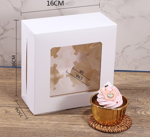 Tùy chỉnh giấy kraft hộp thực phẩm sinh thái thân thiện bao bì cho bánh Tart trứng bánh và món tráng miệng Takeaway - Product Image 4