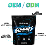Gummies de créatine à marque privée pour la croissance musculaire, la force, l'endurance, les performances sportives, l'énergie, complément alimentaire pour hommes et femmes