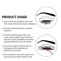 Lot de 16 coussinets rayés pour permanente de cils, texture effet poupée, produit breveté pour lifting des cils à la kératine