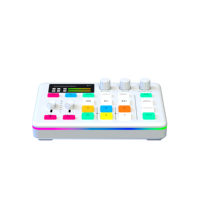 Carte Son et Microphone pour Studio Podcast : Ensemble d'Équipement, Mini Interface Audio, Table de Mixage Podcast, Carte Son Avec Accessoires Complets