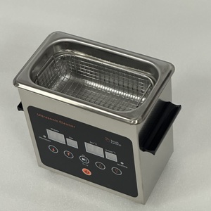 แผงควบคุมดิจิตอล LED ทำงานง่ายเครื่องทำความสะอาดด้วยอัลตราโซนิก0.7L 80oC สูงสุดฟังก์ชันทำความร้อนทำจากสแตนเลสสตีล - Product Image 2