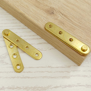 บานพับเฟอร์นิเจอร์ทองแดง 59x11 มม. แบบฝัง ดีไซน์ซ่อน สำหรับบานตู้ - Product Image 3