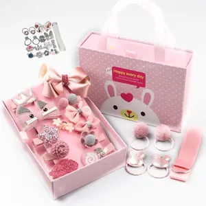 Coffret cadeau pour enfants coréens, ensemble ornements de cheveux coiffure de fille bébé princesse super fée mignonne petite fille pince à cheveux/