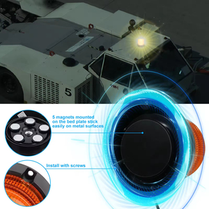 Nueva Luz Estroboscópica de Advertencia de Emergencia Everbright de <span class=keywords><strong>16</strong></span> LED y 8W, Color Ámbar, 12V, Magnética, para Señalización de Seguridad en Tráfico y Peligros - Product Image 2