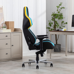 Chaise de jeu ergonomique en cuir pivotante inclinable, style racer, mobilier pour ordinateur, chaise de gamer - Product Image 2